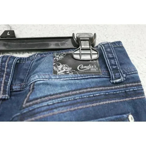 Women's Candie's Blue Jeans- Size 9 Juniors- Beaded Pockets - Picture 6 of 9